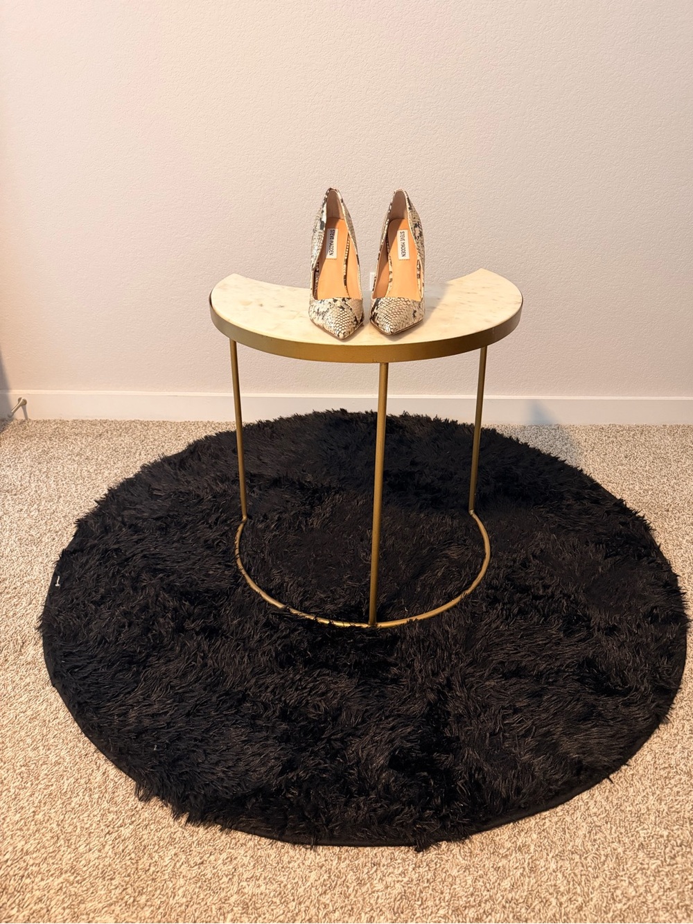 Steve Madden Snake-Print Pointed Toe Pumps - Beige/Sand